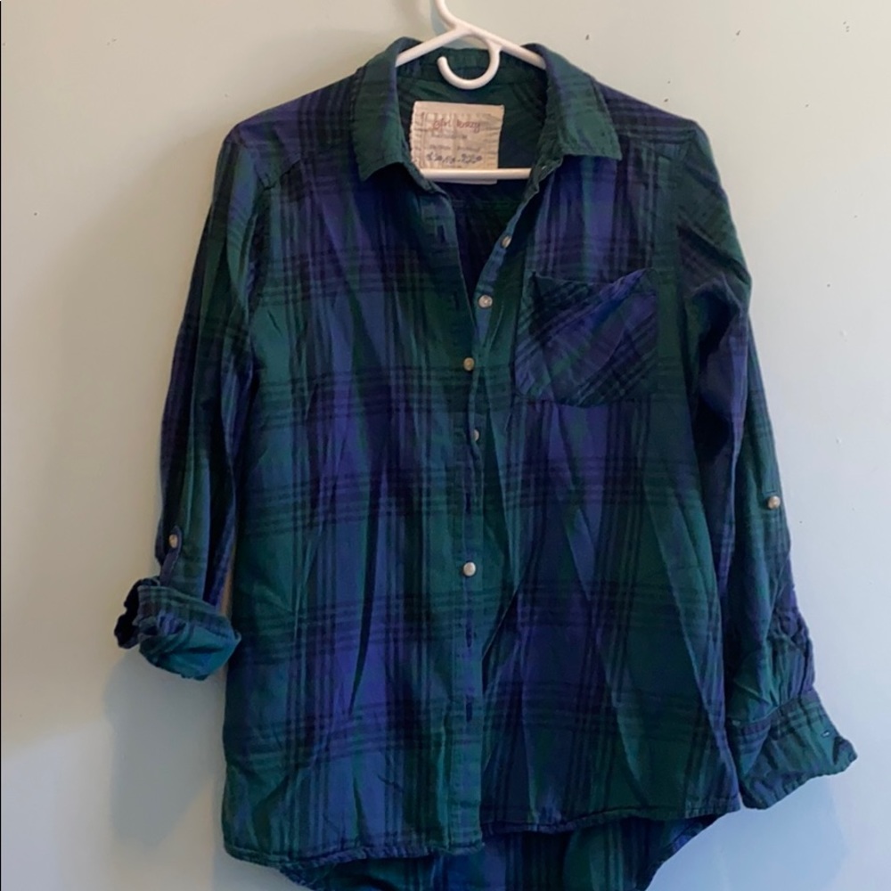 Stripped flannel.